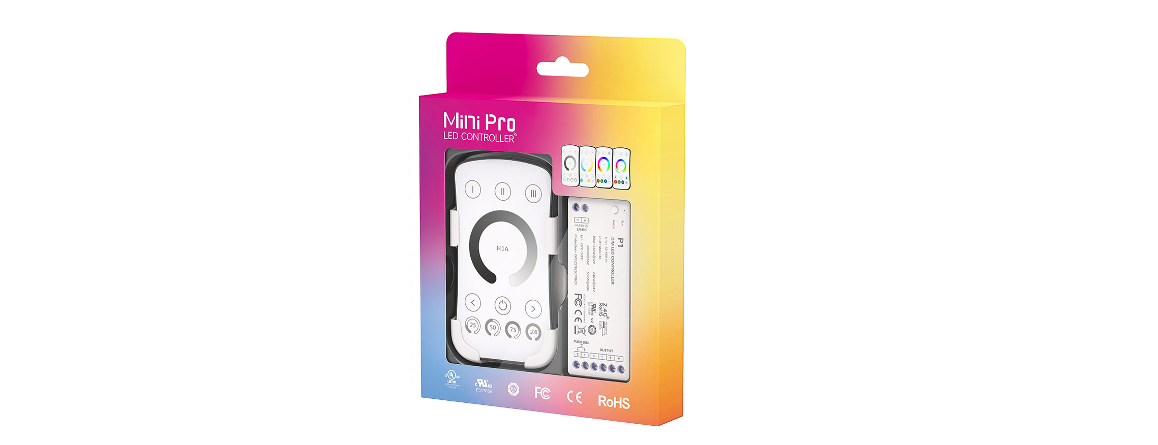 RF 2.4G Wireless LED controller M1A+P1(Single-zone)