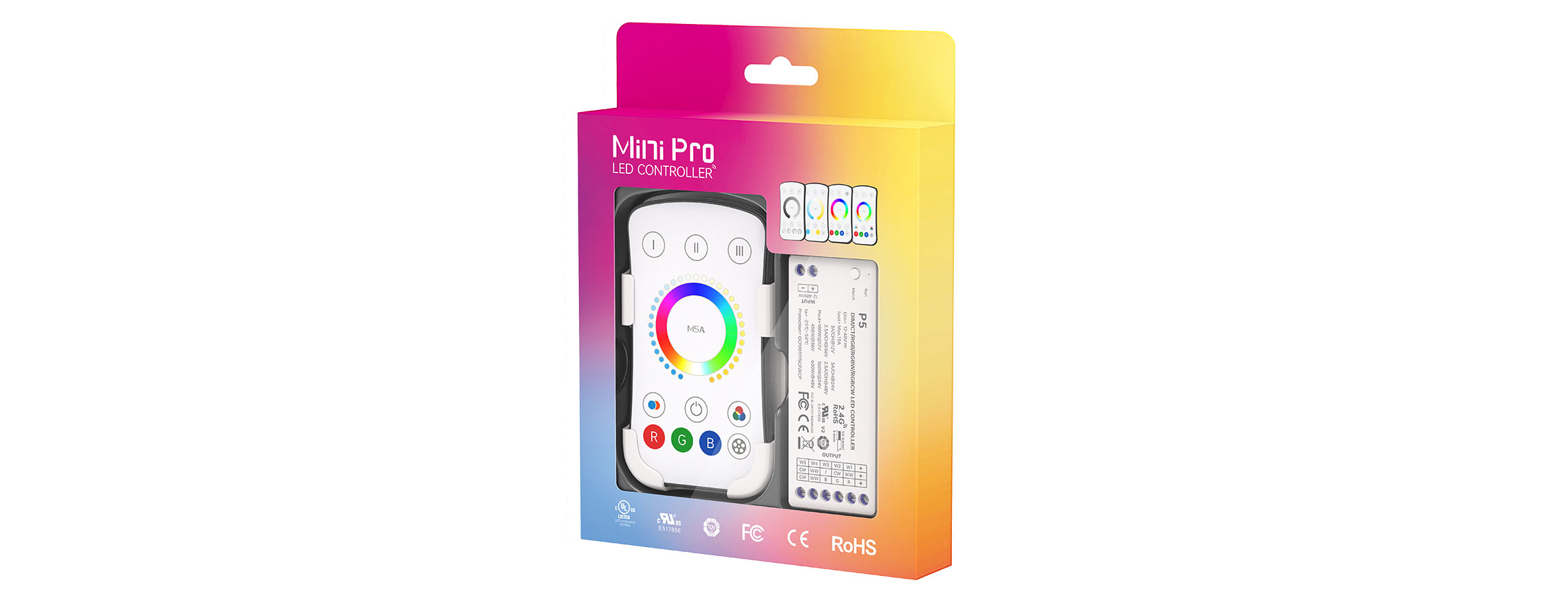 RGBCW RF 2.4G Wireless LED controller M5A+P5(Single-zone)