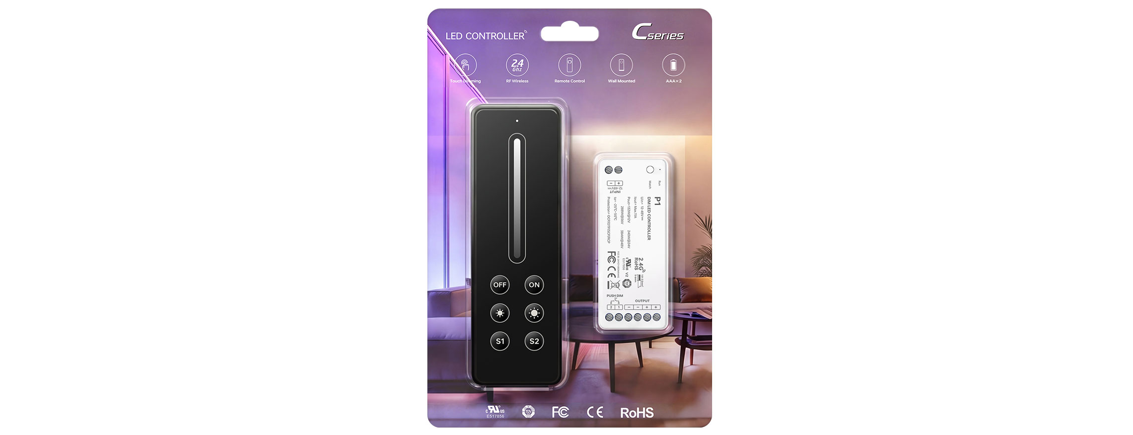 C Series LED Dimmer Controller Kit C1+P1(Single-zone)